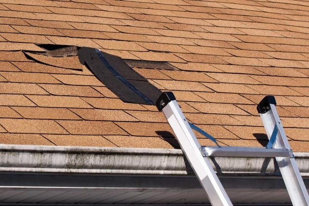 trusted spring roof damage repair company in Nashville